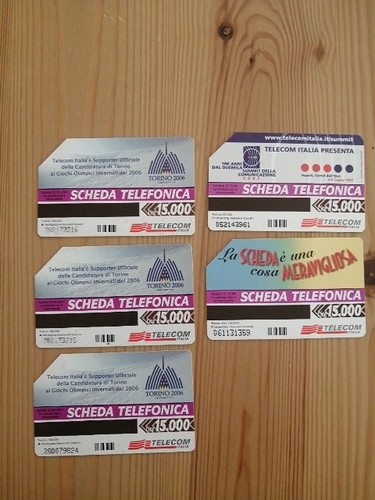 Lotto schede telefoniche - lotto, 5
