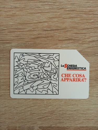 Scheda carta telefonica rara - scheda,