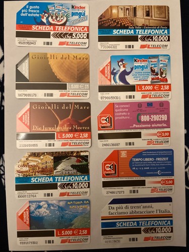 Schede telefoniche tiratura - schede,