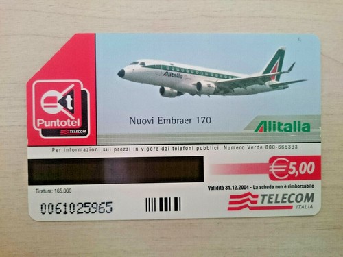 Scheda telefonica alitalia - scheda,